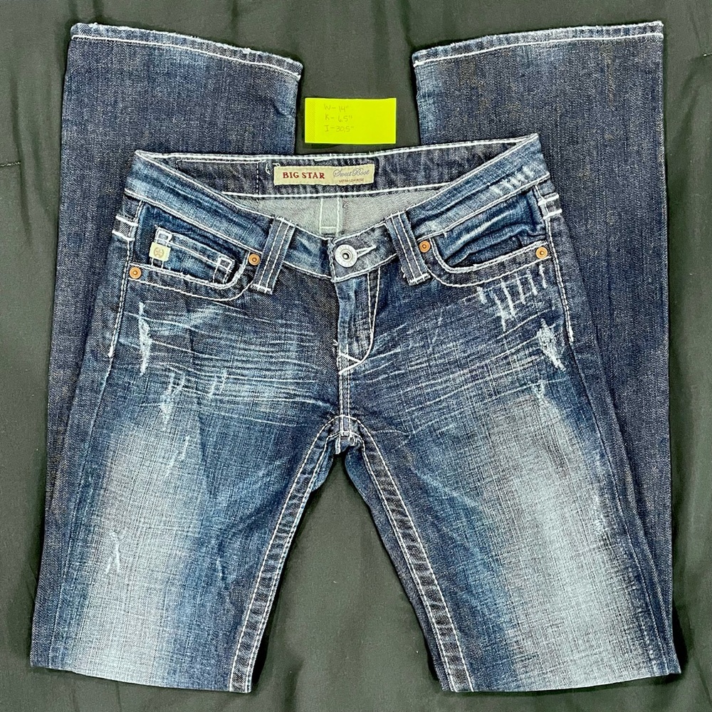 Big Star Sweet Boot Ultra Low Rise jeans